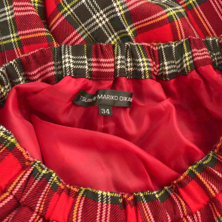 ツルバイマリコオイカワ　チェックスカート ツル バイ マリコオイカワ TSURU by Mariko Oikawa 24AW Luna プリーツ