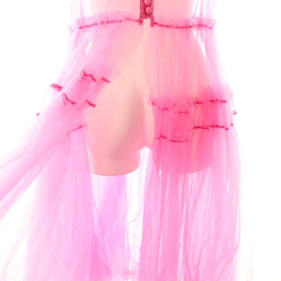 チカキサダ Chika Kisada チュールワンピース ロング ノースリーブ 1