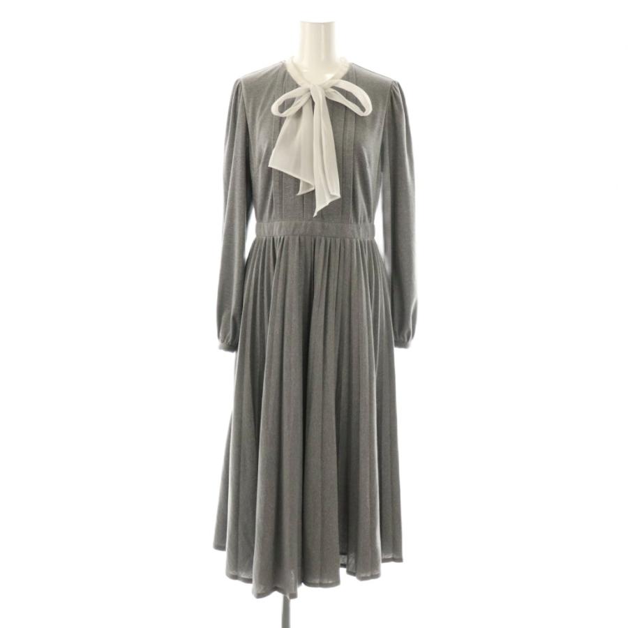 セルフォード CELFORD 23AW プリーツデザインボウタイワンピース 長袖