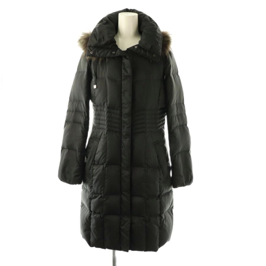 オンワード樫山　ダウンコート　黒 23区（ニジュウサンク） オンワード樫山 ダウンコート アウター ジップ