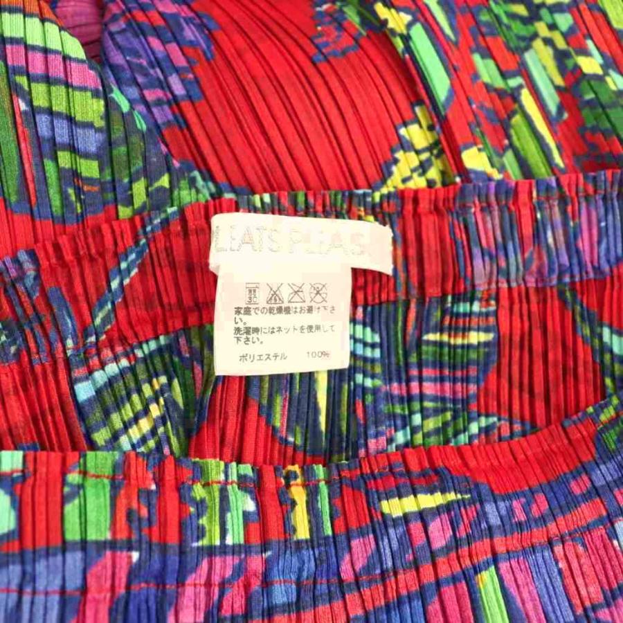 プリーツプリーズ PLEATS PLEASE イッセイミヤケ プリーツ 総柄ラップ