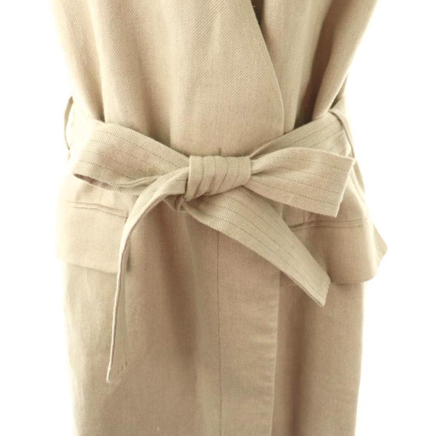 ebure ロングジレSafiran Linen Long Gilet 36 ebure ロングジレSafiran Linen Long Gilet 36