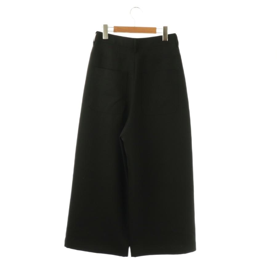 エンフォルド ENFOLD 26SS WIDE TROUSERS パンツ ワイド 38 ブラック 