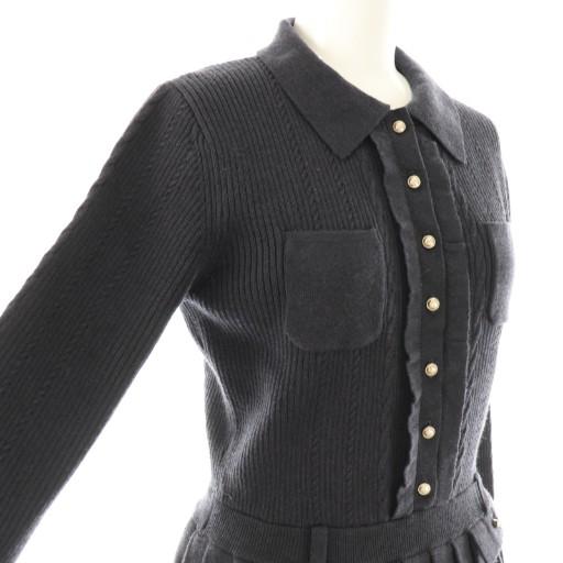 ワンピース herlipto Margot Pleated Knit Mini Dress Margot Pleated Knit Mini Dress