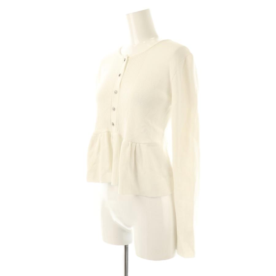 OHGA】PEPLUM KNIT オフホワイトCATEGORY TOPS | OHGA