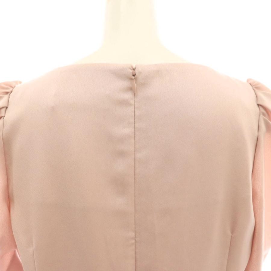 セルフォード CELFORD 25SS カシュクール風ナローサテンワンピース 36
