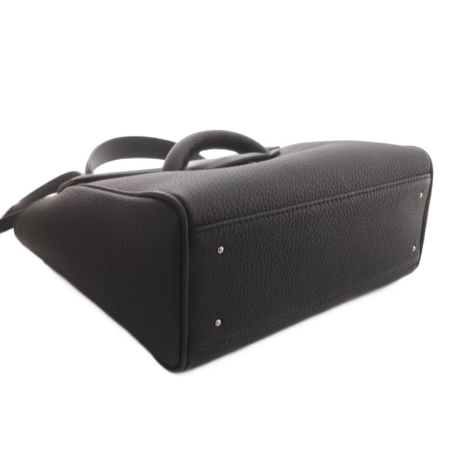 VASIC ブラックレザー ハンドバッグ　ever mini mini 2way ヴァジック VASIC EVER MINI 2WAY バッグ ショルダーバッグ