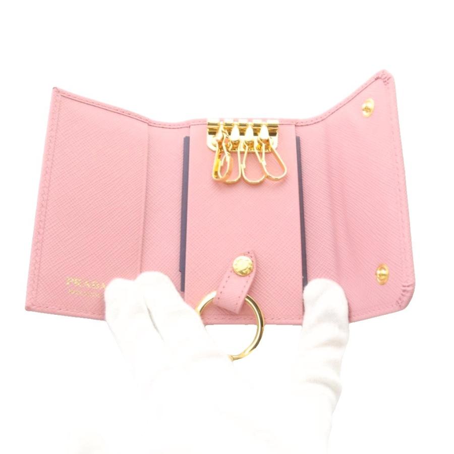 プラダ サフィアーノ キーケース 1PG004 ピンク PRADA プラダ サフィアーノ キーケース 1PG004 ピンク PRADA