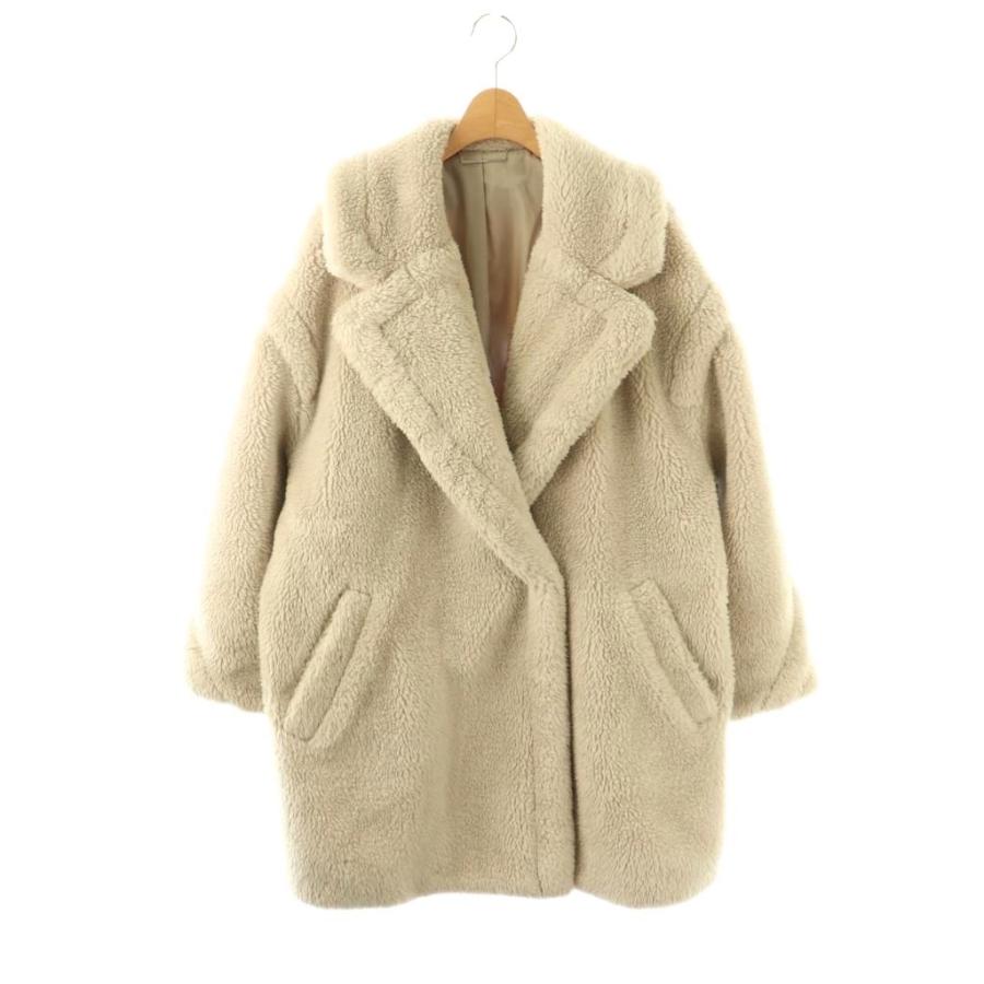 ミラオーウェン Mila Owen ビックカラーミドル丈ボアコート 1