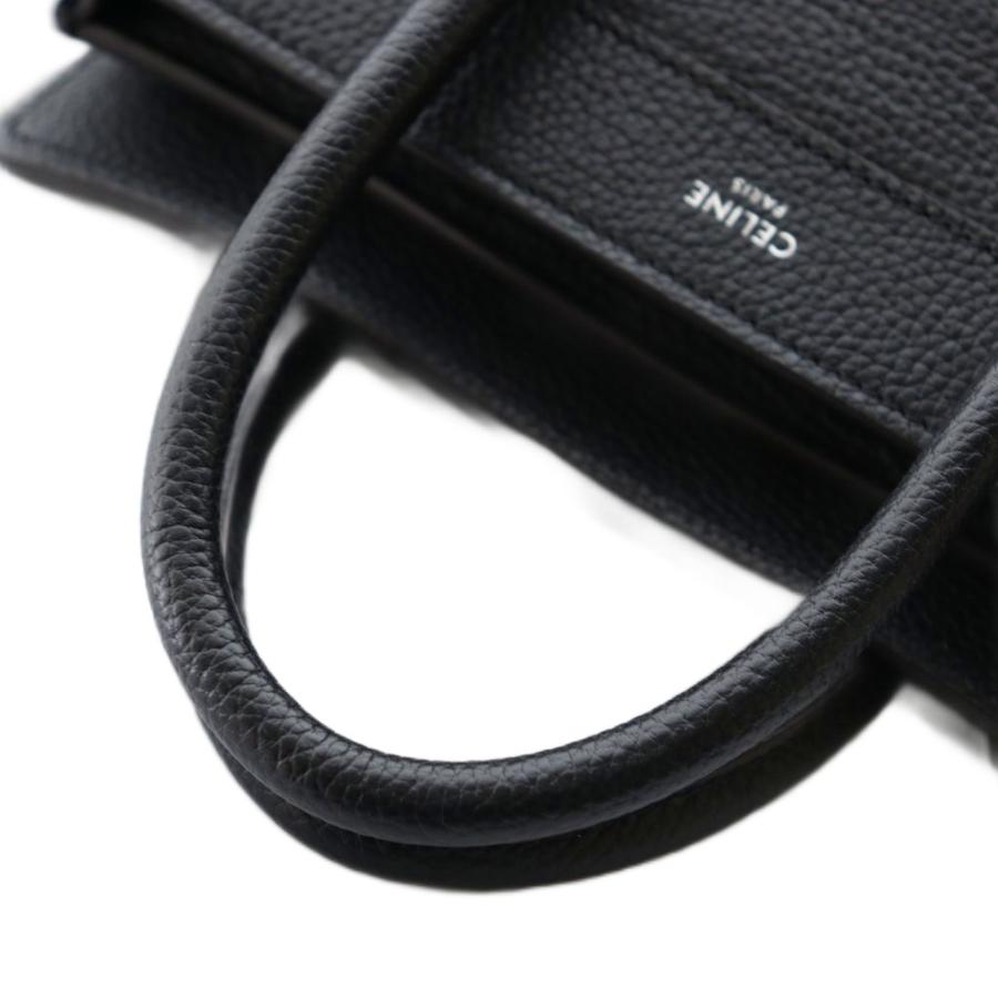 CELINE（セリーヌ） ラゲージ ナノ ハンド ショルダー 2WAY レザー 黒