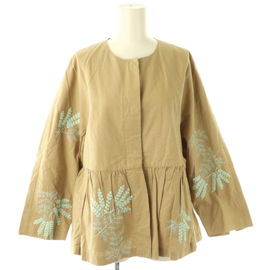 ヌキテパ NE QUITTEZ PAS! 24AW Cotton Linen Plants Embroidery Long 