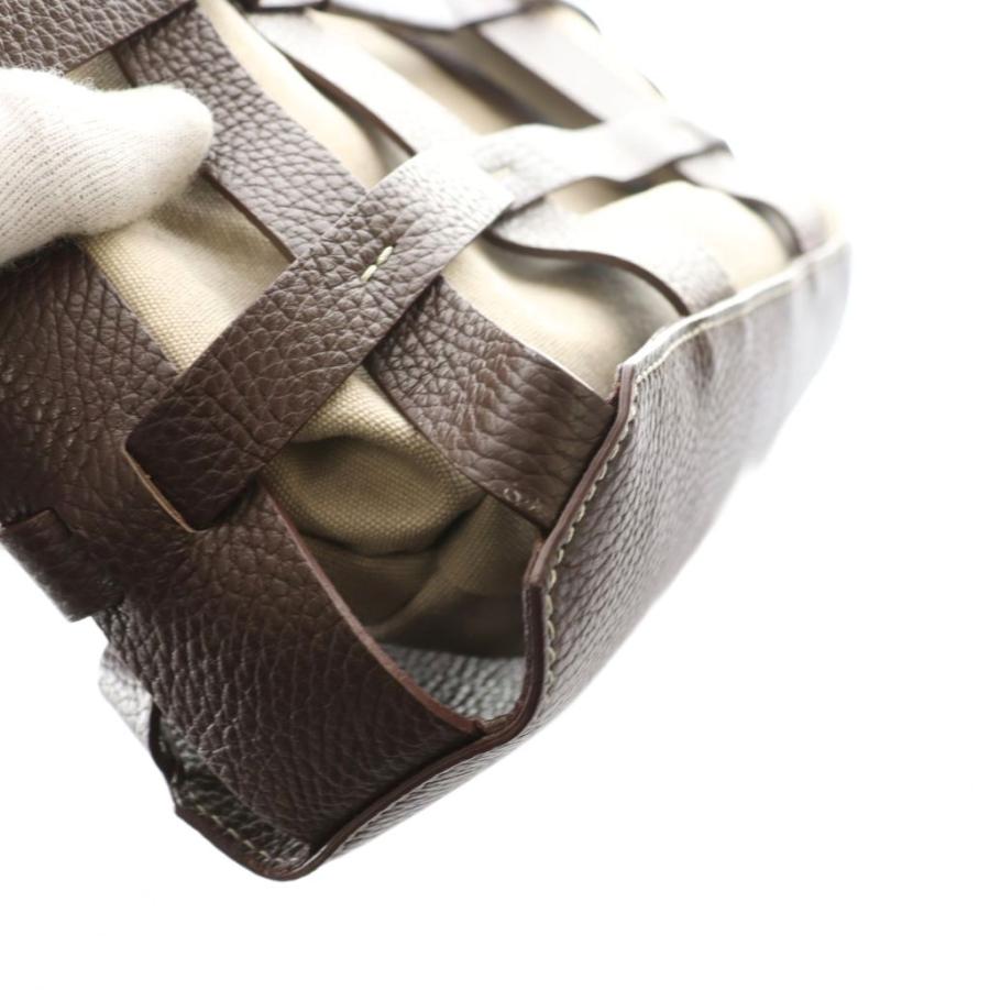 イアクッチ IACUCCI メッシュトートバッグ 茶 ブラウン グレー /SS