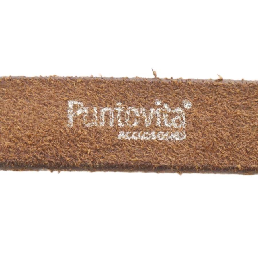 【Puntovita】スエードコンチョベルト　ブラウン　80㌢ プントヴィータ PUNTOVITA CONCHO BELT コンチョベルト レザー 80