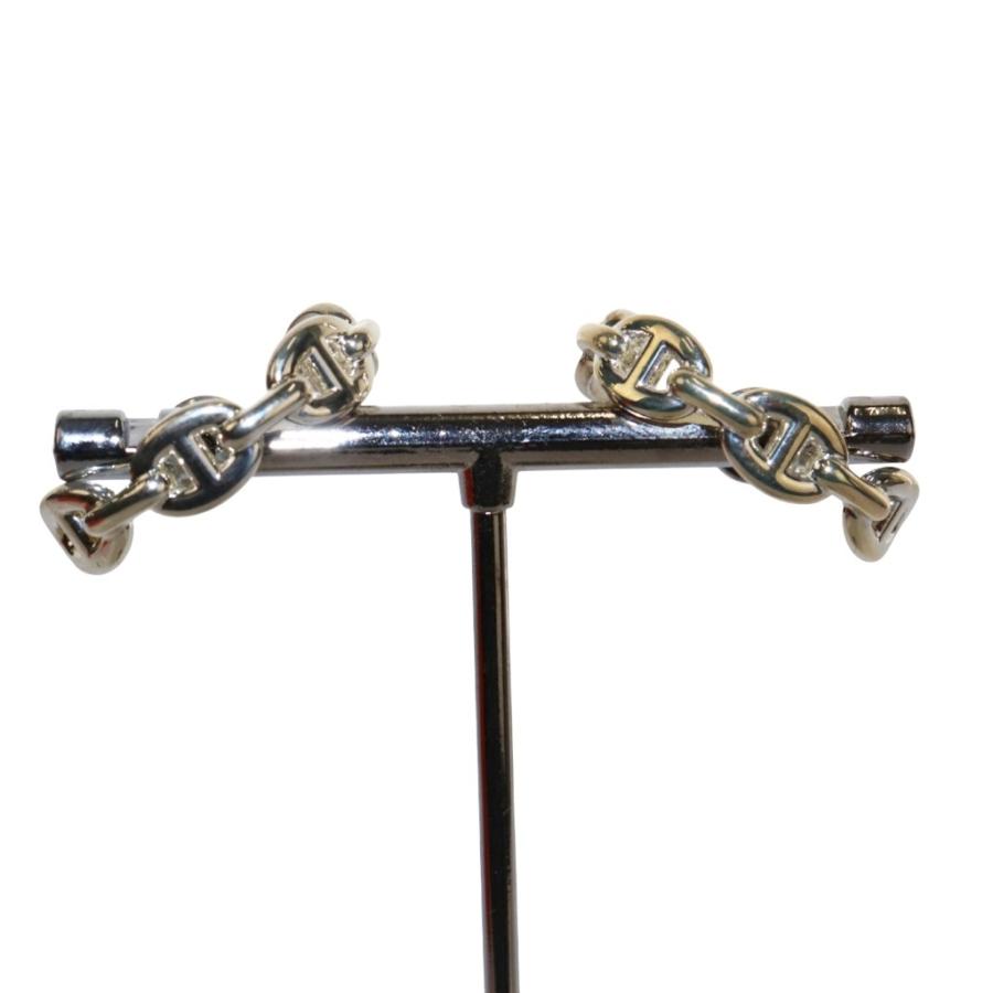 HERMES エルメス シェーヌダンクル 両耳 アンシェネ ピアス シルバー HERMES（エルメス） シェーヌダンクル アンシェネ ピアス 両耳用