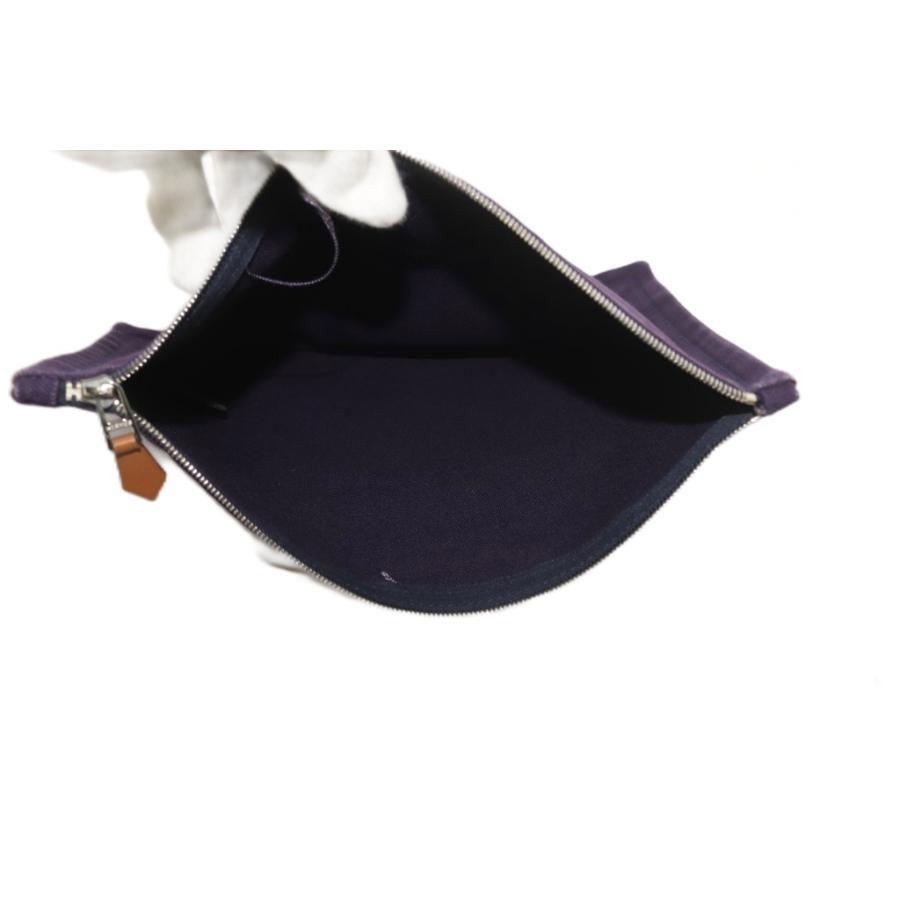 HERMES（エルメス） フラットポーチ ヨッティングGM キャンバス