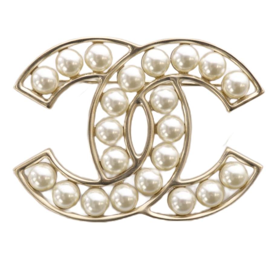 CHANEL（シャネル） ブローチ フェイクパール ココマーク ゴールド色