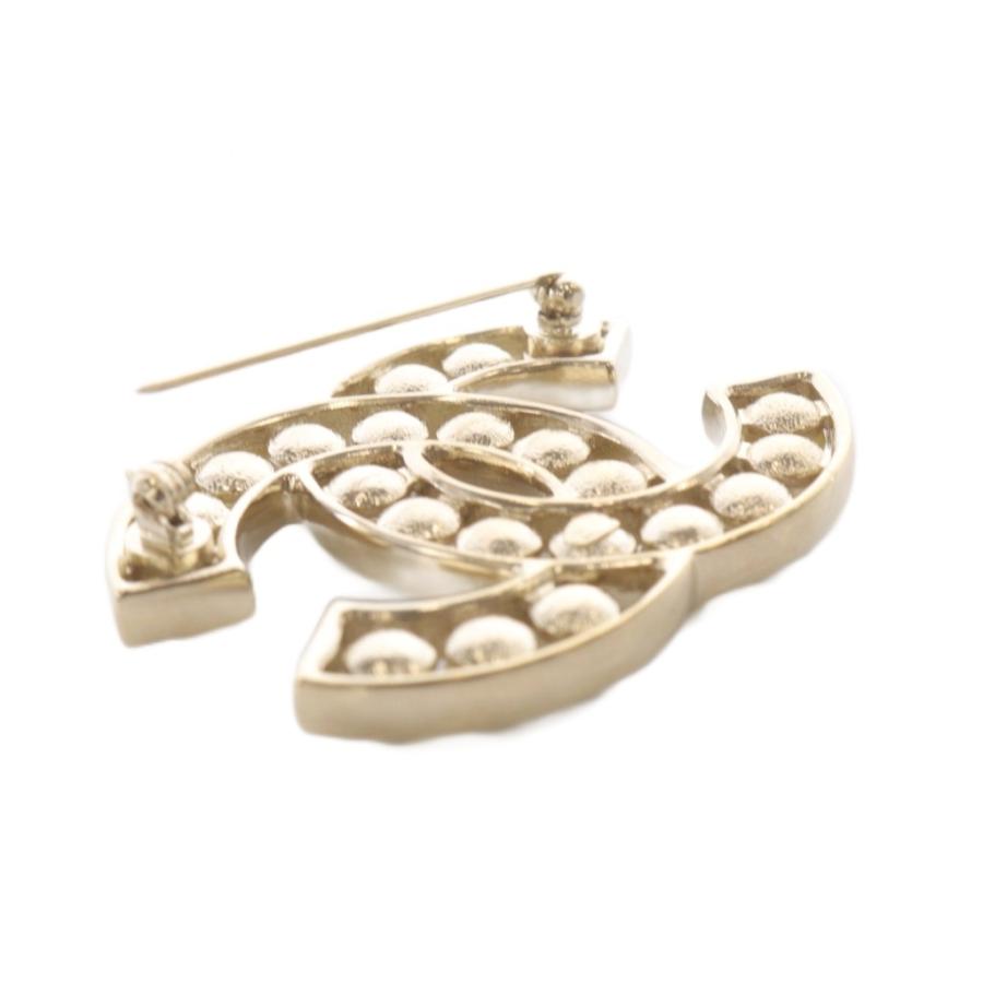 CHANEL ココマーク フェイクパール ブローチ GP ヴィンテージ 01A CHANEL ココマーク フェイクパール ブローチ GP ヴィンテージ 01A