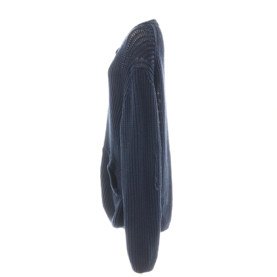 ラドロー LUDLOW 24SS ローゲージサマーニットカーディガン ネイビー  