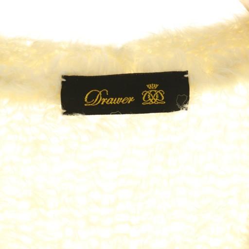 ドゥロワー Drawer 3G シャギーニットジレ ベスト アイボリー /DF □OS