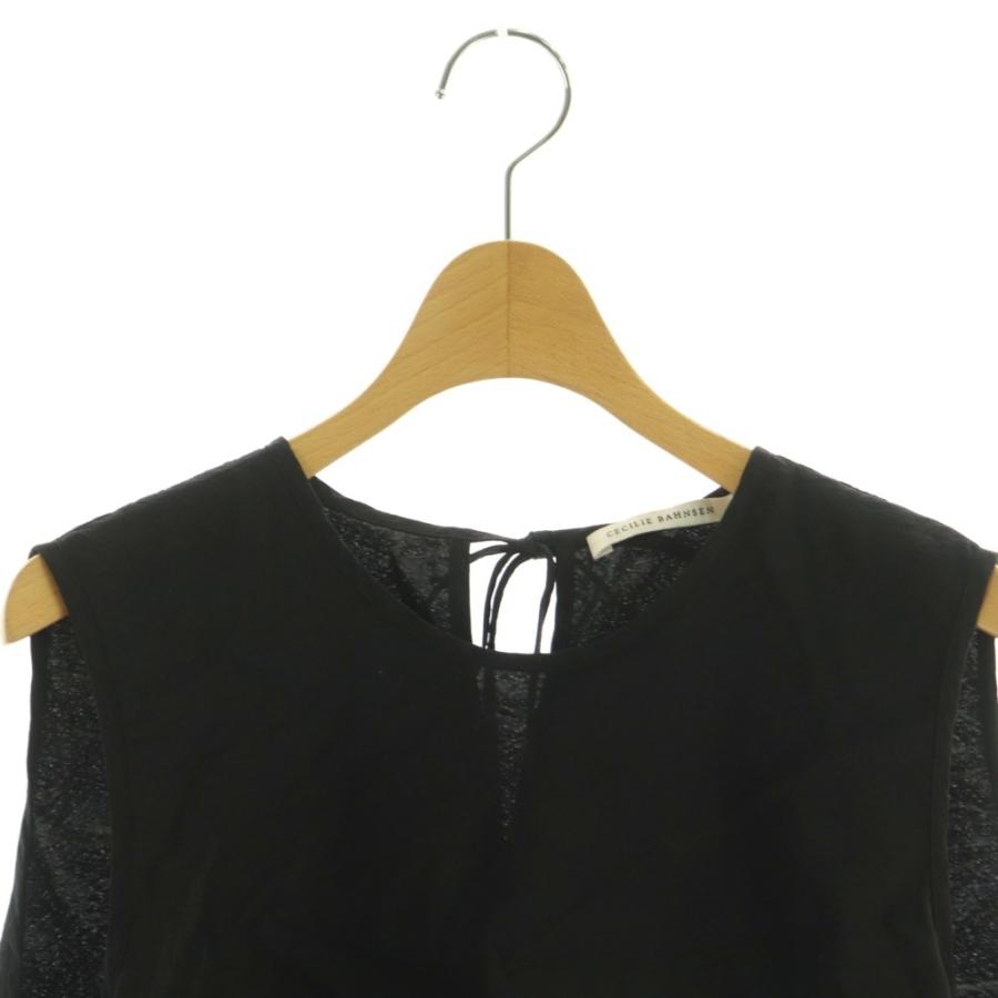 セシリーバンセン Cecilie Bahnsen ブラウス ノースリーブ ティアード