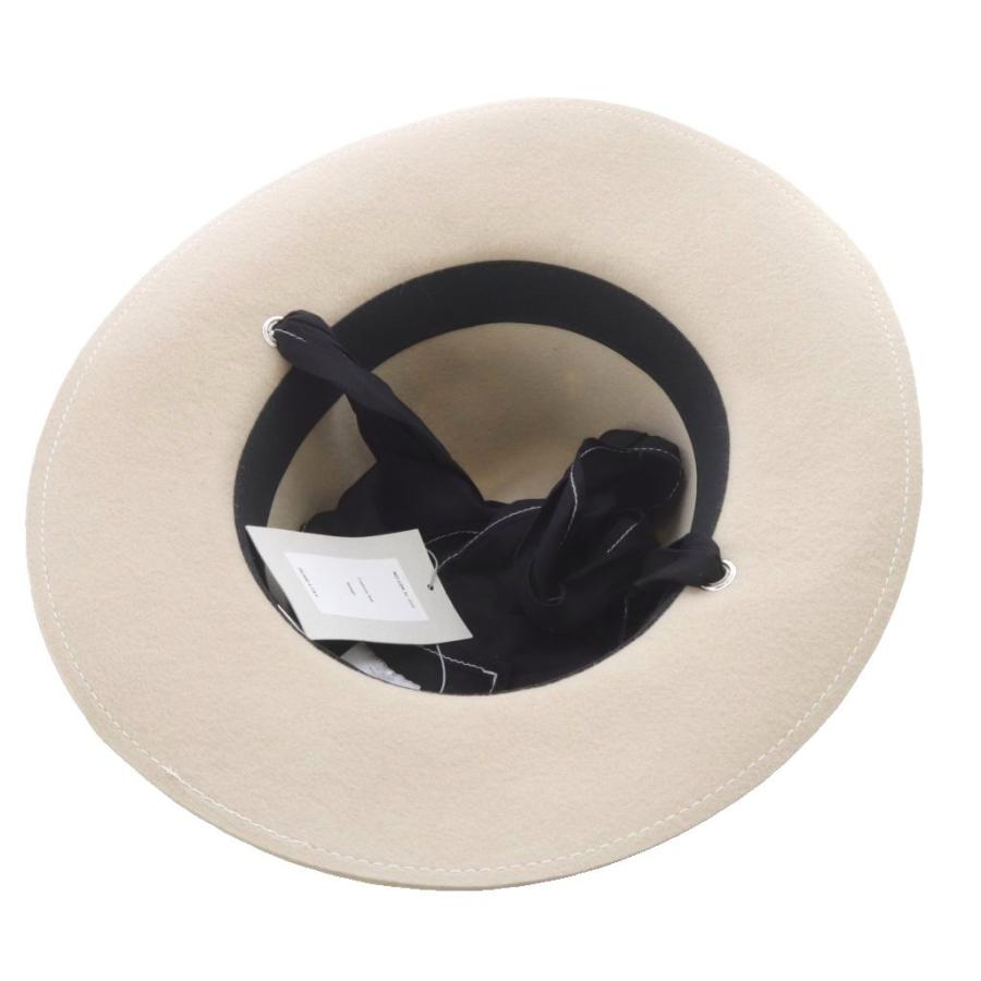 未使用品 キシダミキ KISHIDAMIKI Fedora hat ハット 帽子 57.5cm 