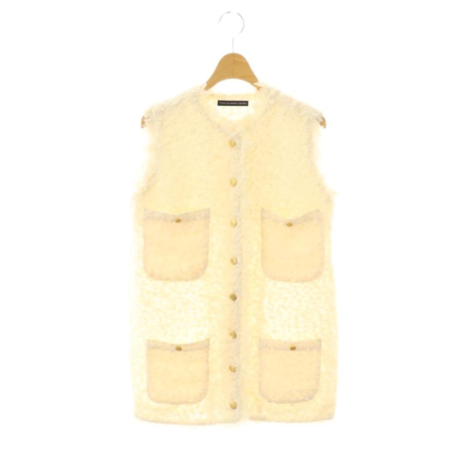 【4回着用】ツルバイマリコオイカワ　ジレ ツル バイ マリコオイカワ TSURU by Mariko Oikawa 25SS Rania ジレ