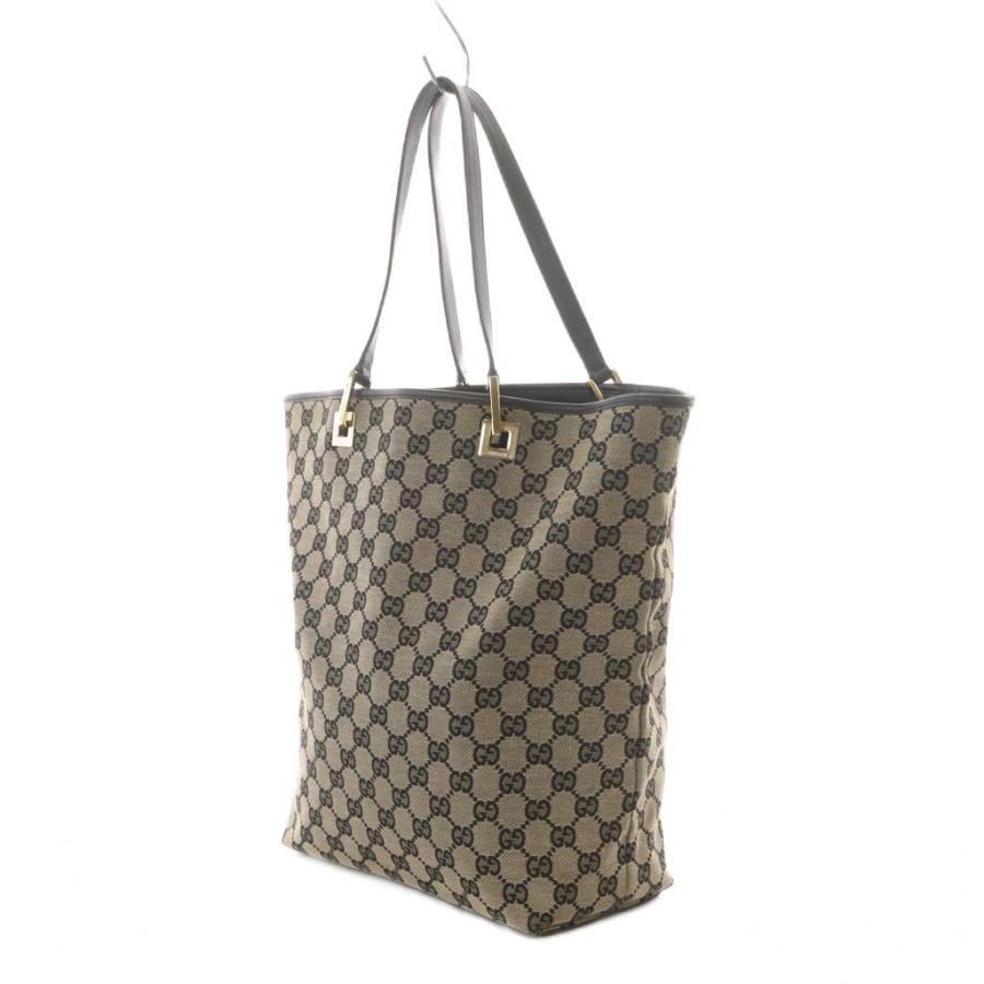 GUCCI（グッチ） トートバッグ GGキャンバス ベージュ 黒 ブラック