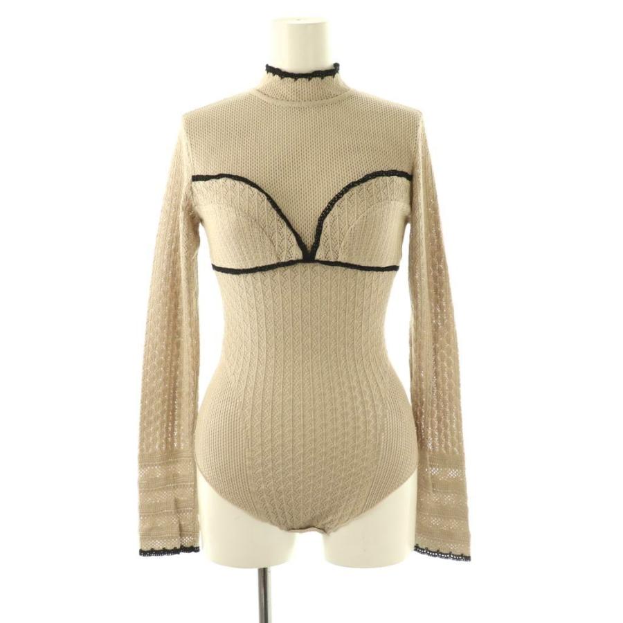 フェティコ FETICO FTC254―0705 Lace-knit bodysuit ニットボディ