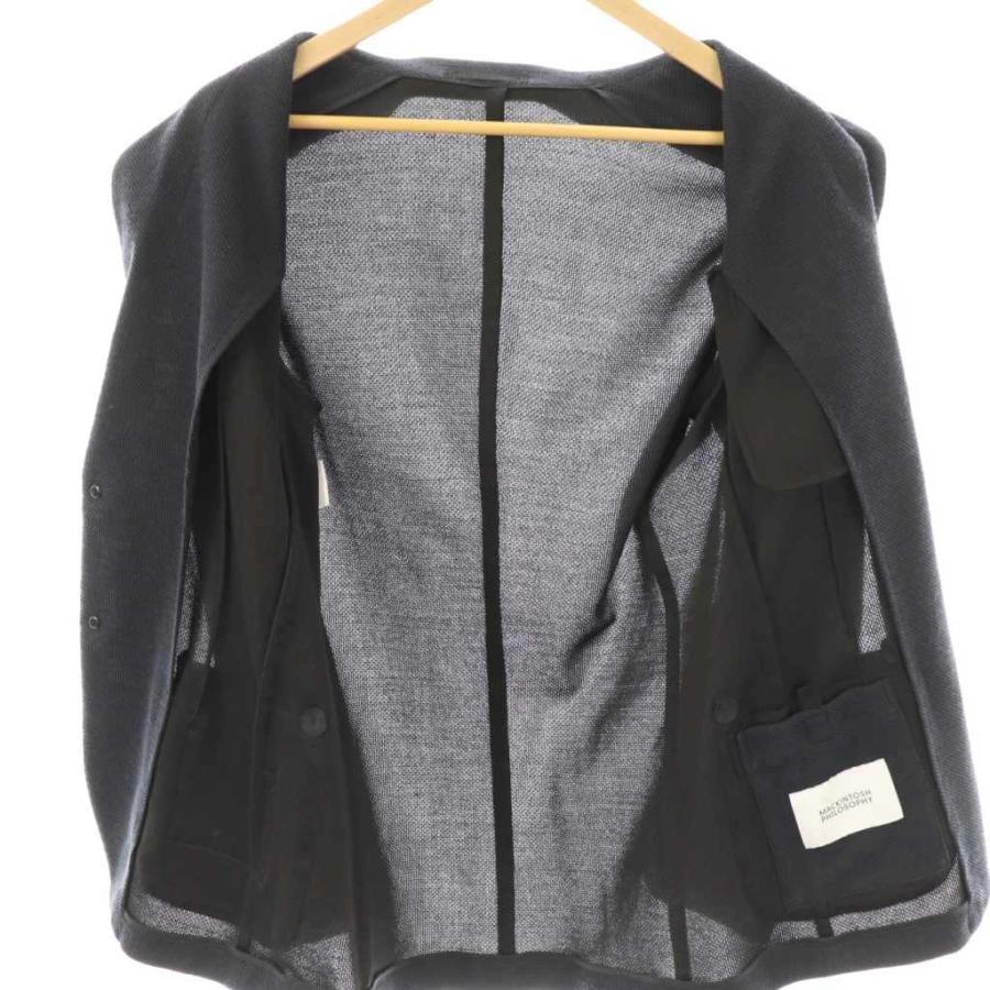 マッキントッシュフィロソフィー MACKINTOSH PHILOSOPHY 23AW セットアップ テーラードジャージー パンツ ウール混メランジジャージー パン_6