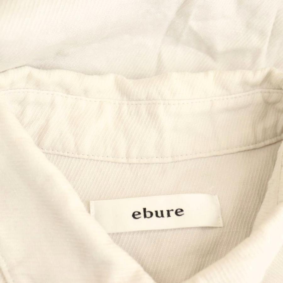 エブール リネンツイルフラップブラウス 36 オフホワイト /DO ■OS エブール ebure リネンツイルフラップブラウス 36 オフホワイト /DO
