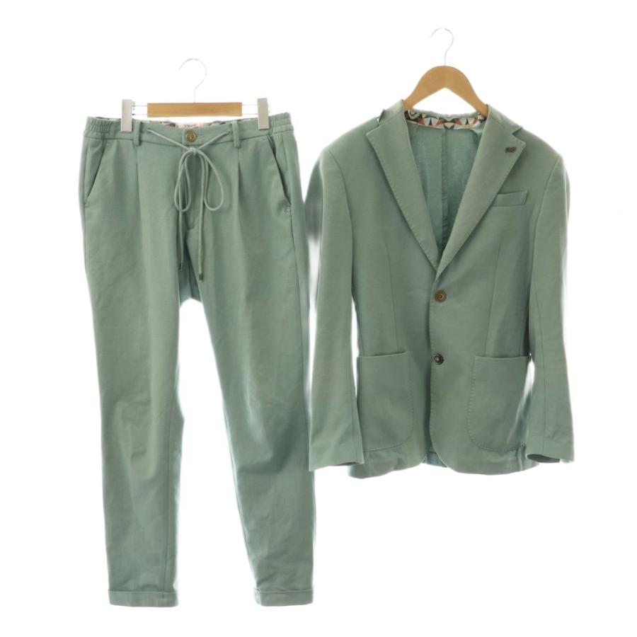 ボブ BOB コットンナイロンセットアップ スーツ ジャケット パンツ 46