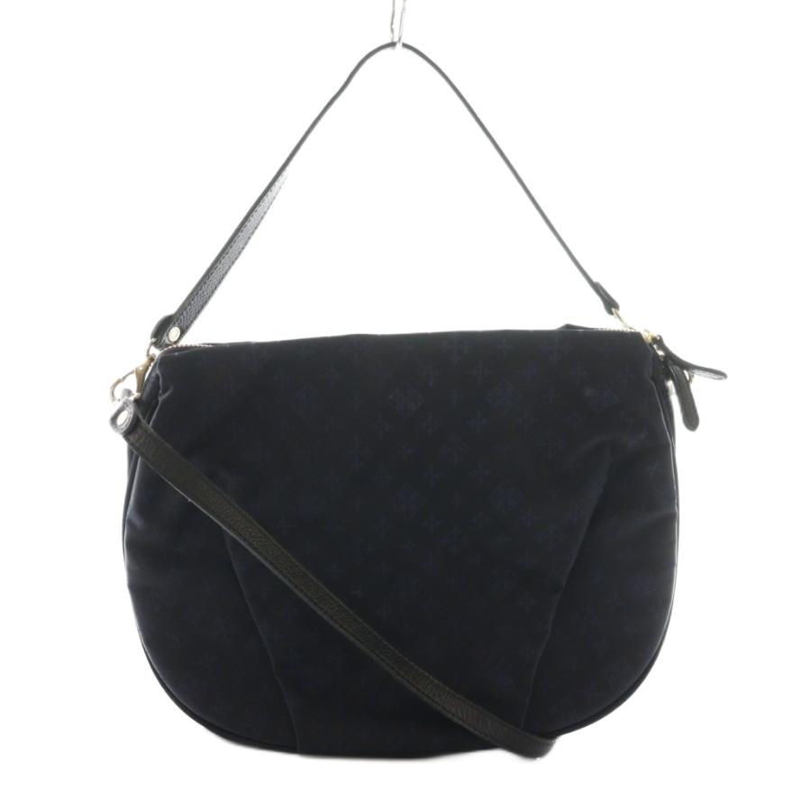 ラシット RUSSET 2WAYショルダーバッグ ハンド 総柄 ナイロン 紺