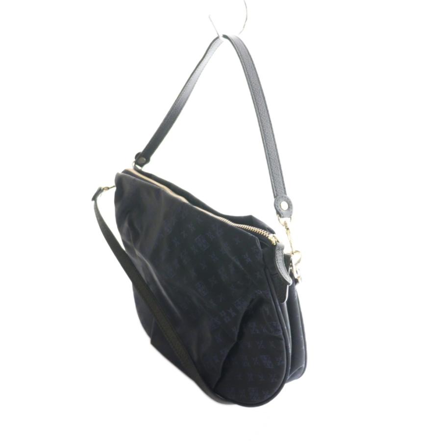 ラシット RUSSET 2WAYショルダーバッグ ハンド 総柄 ナイロン 紺