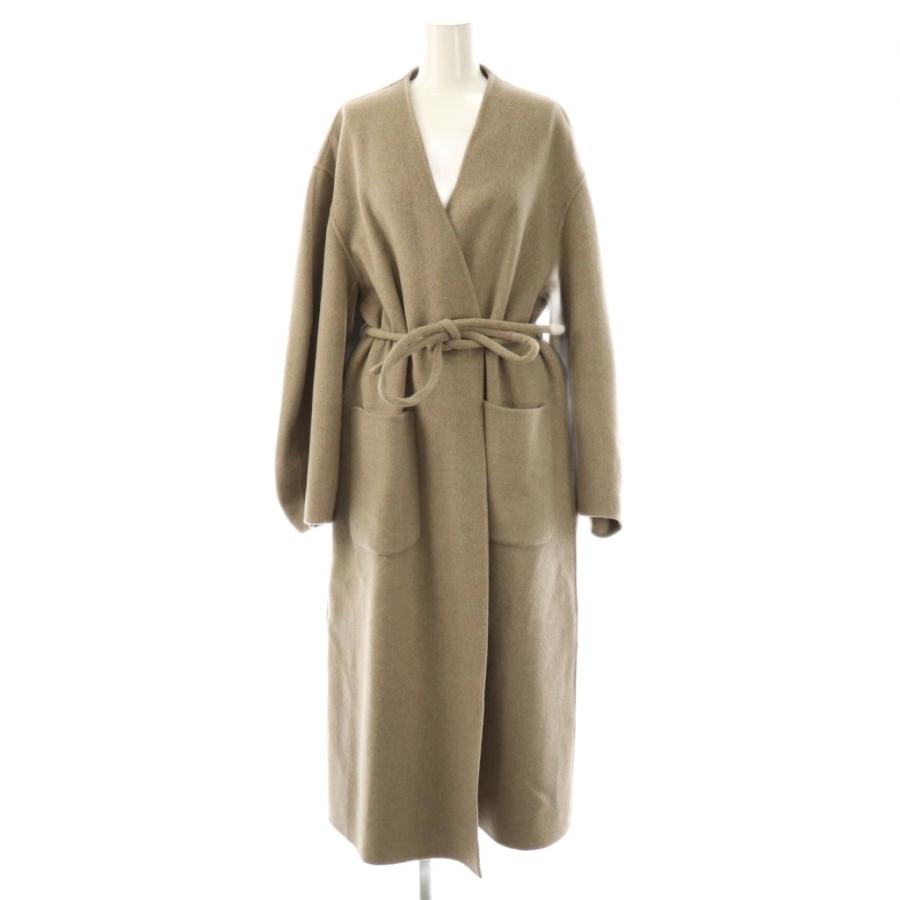 ノーブル NOBLE 24AW Super160sパフスリーブロングコート ガウンコート