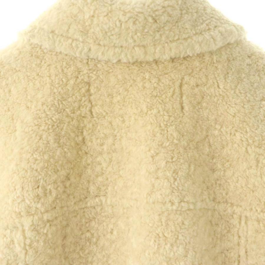 ルーニィ LOUNIE 24AW フェイクムートンジャケット 38 オフホワイト 