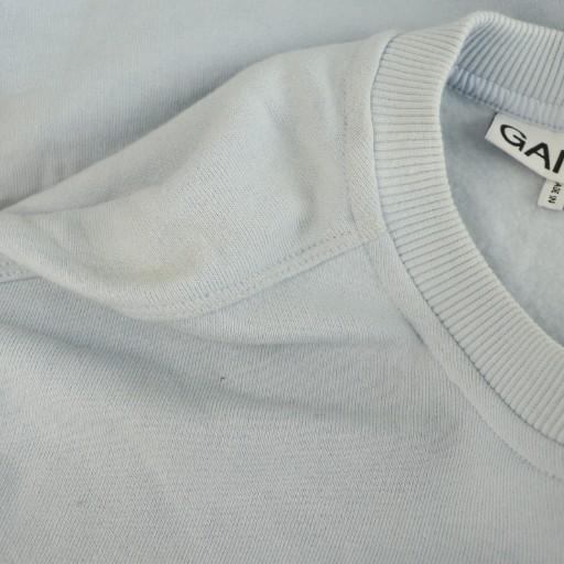 ガニー GANNI スウェット 長袖 刺繍 裏起毛 XS ライトブルー /MY □OS