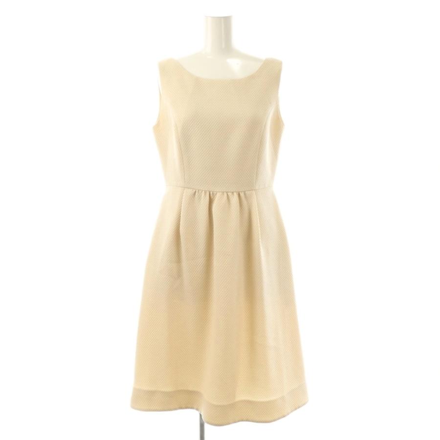Rene（ルネ） ノースリーブワンピース 膝丈 36 ライトベージュ /NR