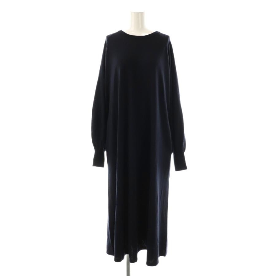 エブール ebure 23AW ソフトファインウールワンピース ニット ロング  