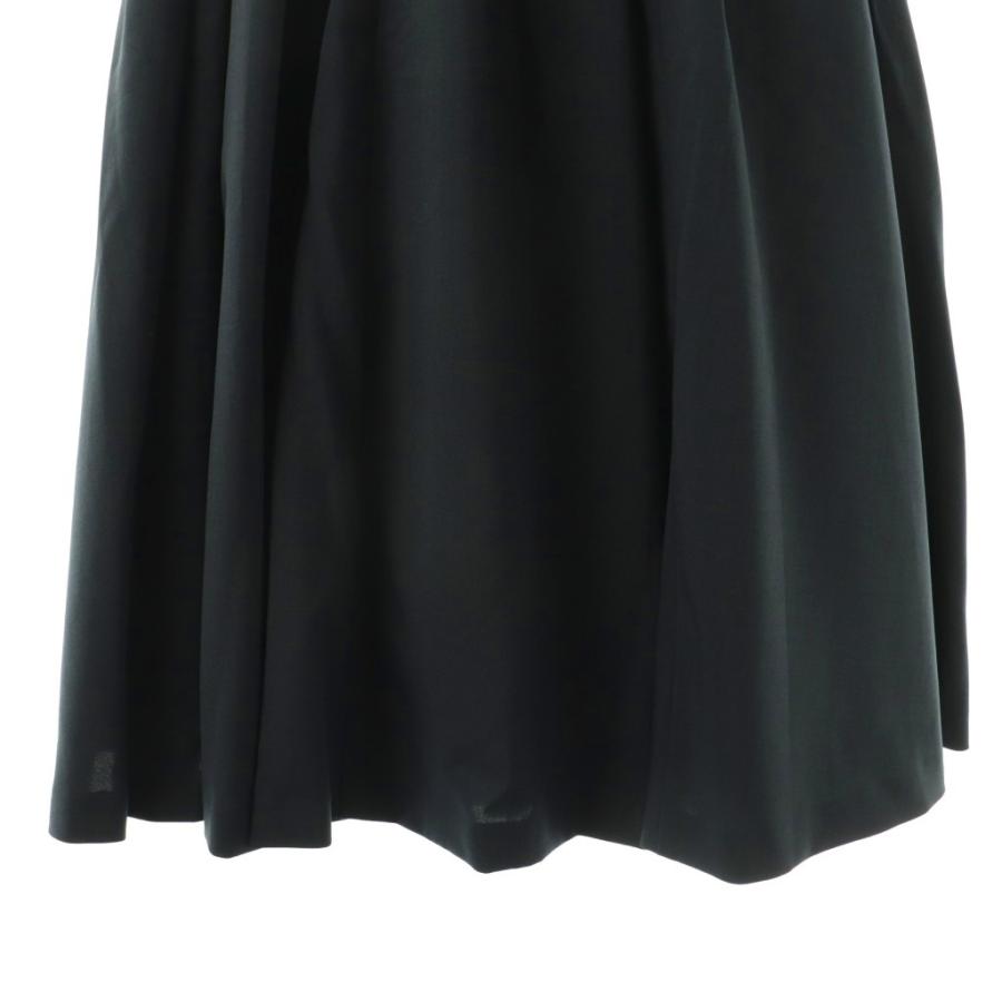 アドーア ADORE 24AW ドライクロススカート ロング フレア 36 紺 /NR