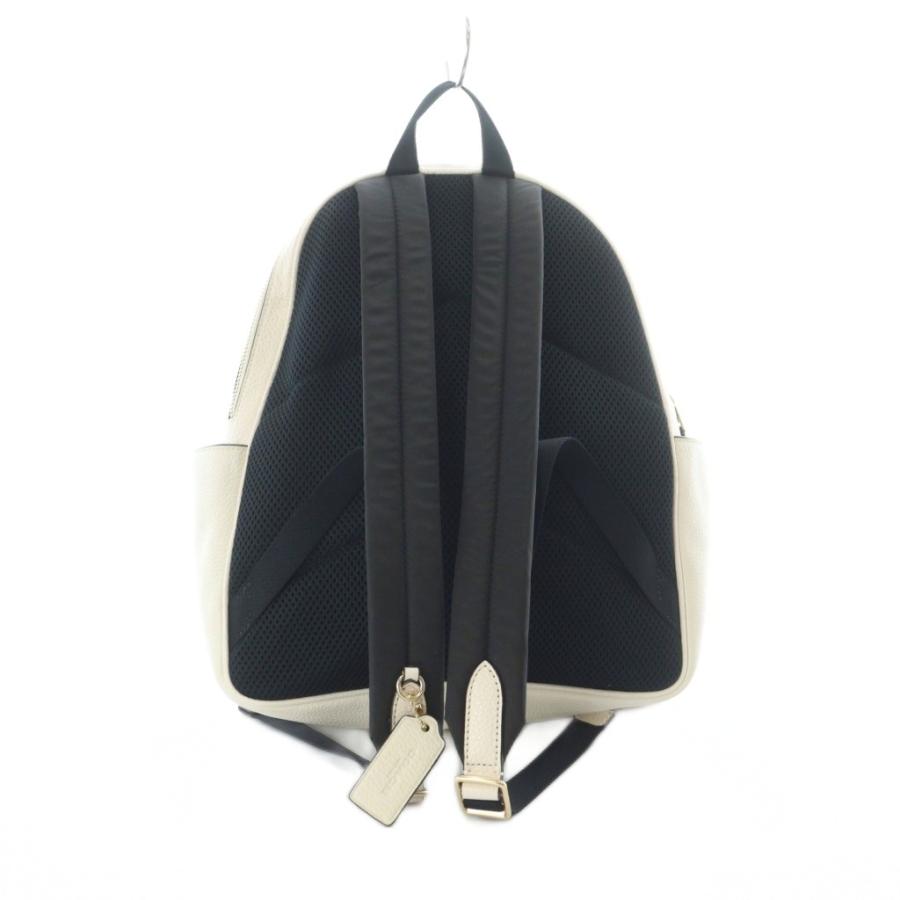【美品】 COACH コーチリュック レザー ターンロック ホワイト COACH（コーチ） コート バックパック リュック デイパック レザー 白