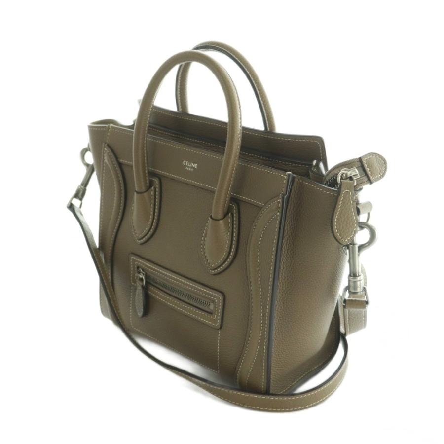 CELINE セリーヌ ラゲージ バッグ 貴重 3カラー ブラウン カーキ CELINE（セリーヌ） ラゲージ ナノショッパー バッグ ハンド