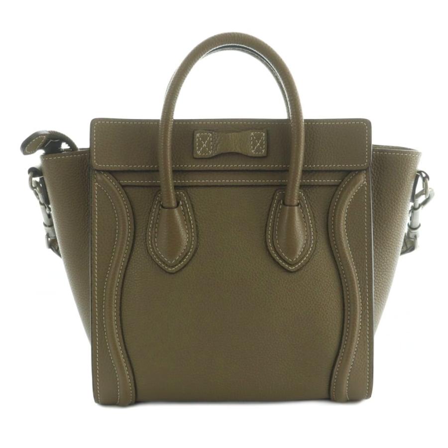 セリーヌ ラゲージ ナノショッパー レザー 2WAYハンドバッグ CELINE（セリーヌ） ラゲージ ナノショッパー バッグ ハンド