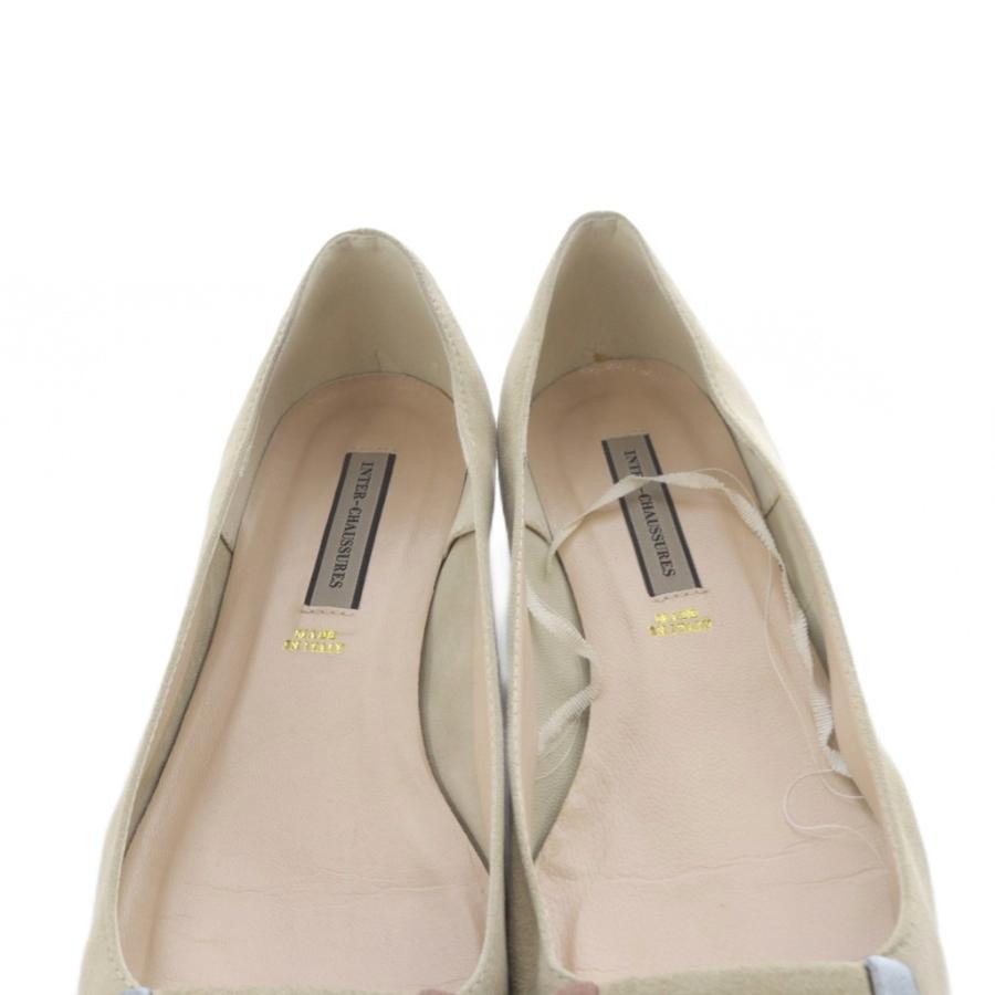 インターショシュール inter- chaussures スエード フラットシューズ 