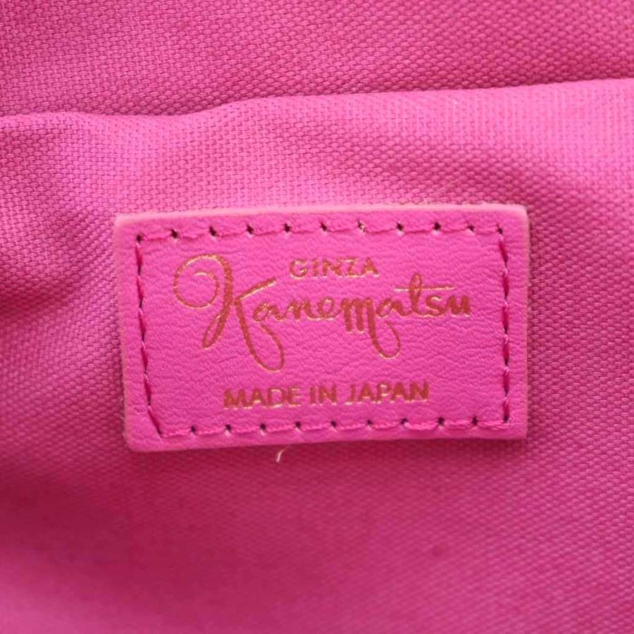 GINZA Kanematsu（銀座かねまつ） かごバッグ ミニトート 花柄刺繍