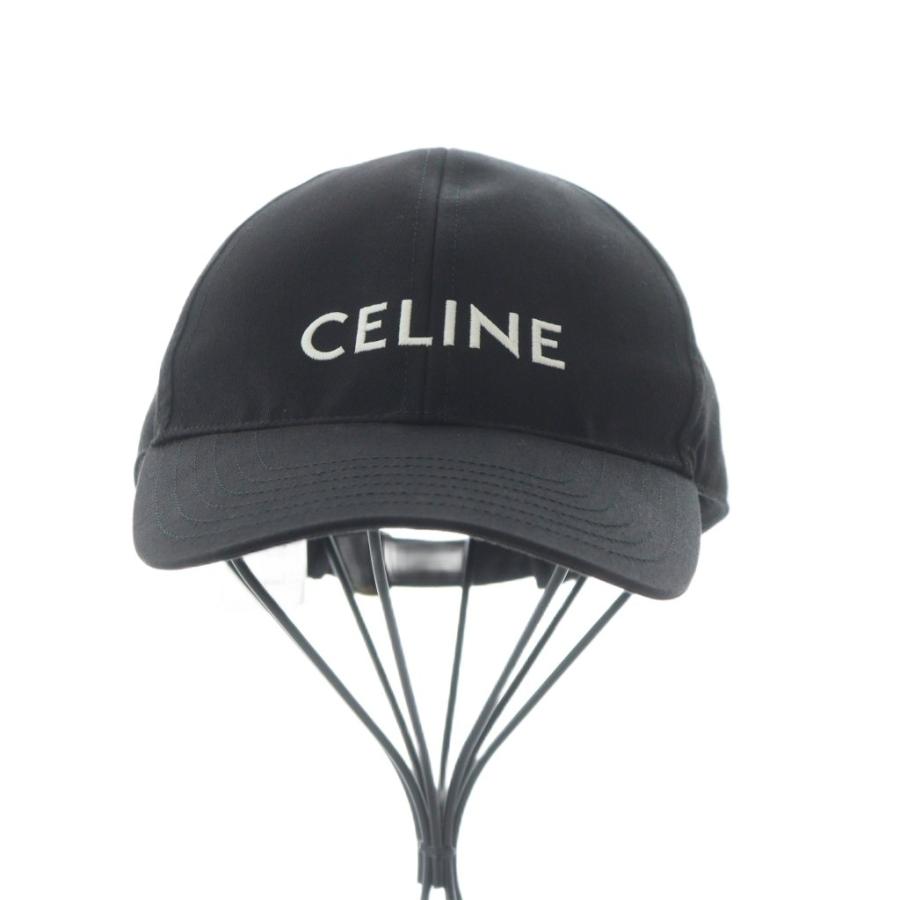 CELINE（セリーヌ） ベースボール キャップ 黒 ブラック 2AUA1242N
