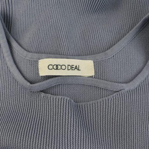ココディール COCO DEAL 23SS 2WAYノースリホールニットワンピース