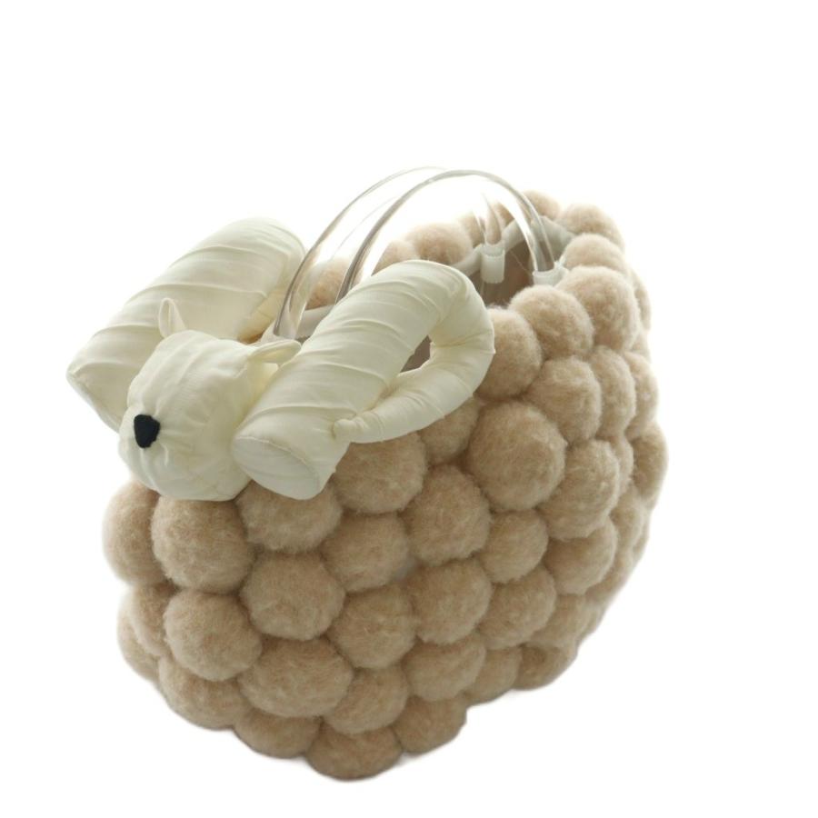 ラドロー LUDLOW SHEEP バッグ ハンド ヒツジモチーフ ピンク クリア