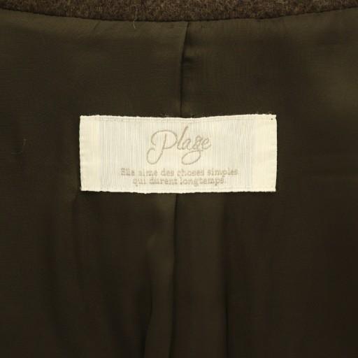 プラージュ Plage MANTECO スタンドカラーコート ロング アウター 38