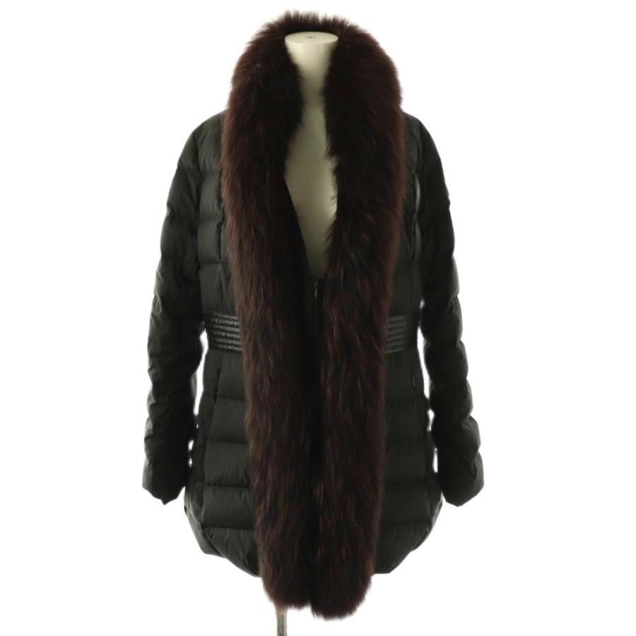 タトラス TATRAS POMONA ラクーンファーダウンコート 2 ブラック