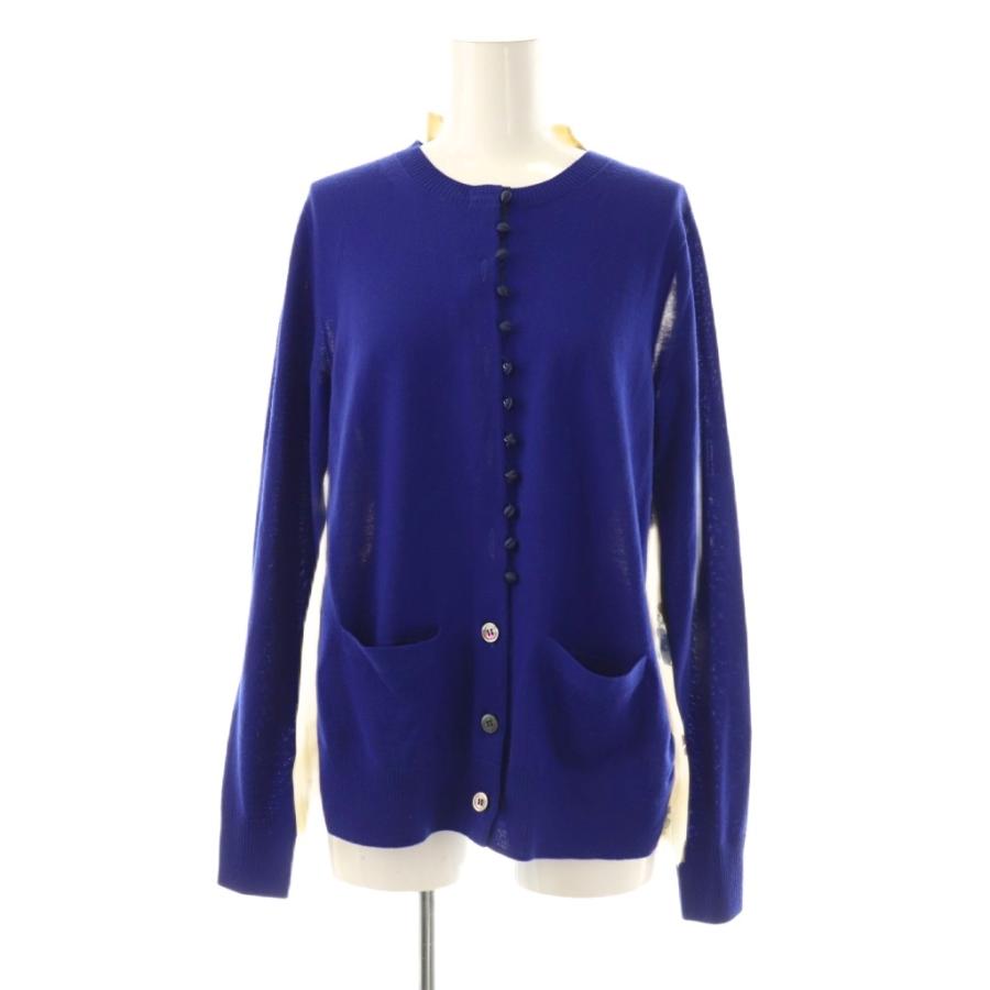 サカイ sacai バックプリーツドッキングニットカーディガン シアー 2